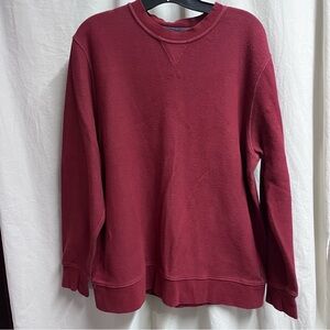 Orvis Men’s Crewneck Pullover Sweatshirt Red Large